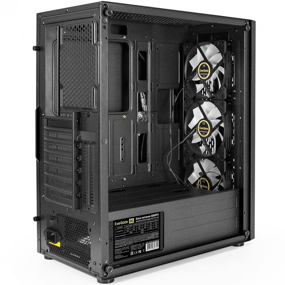 Корпус ExeGate EVO-9205-NPX600 EX294975RUS Mid-Tower - миниатюра 9