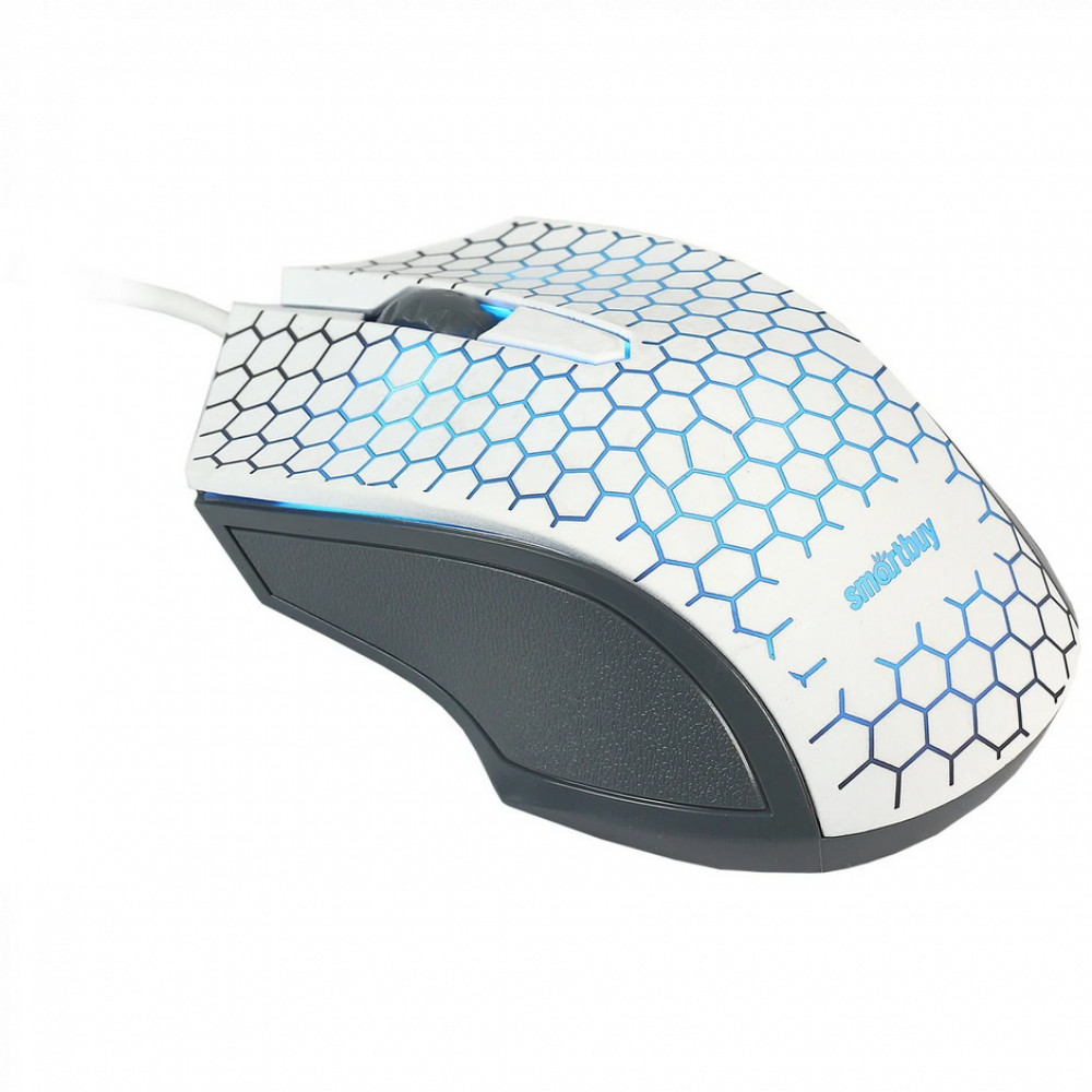 Мышь SmartBuy ONE 334 White SBM-334-W Бюджетные, Проводная - миниатюра 7