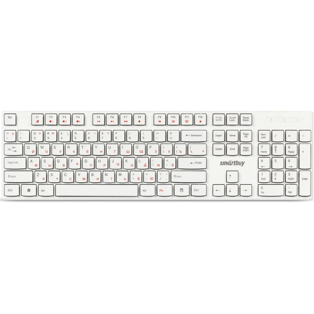 Клавиатура SmartBuy ONE 238 SBK-238U-W Проводная, USB - миниатюра 3