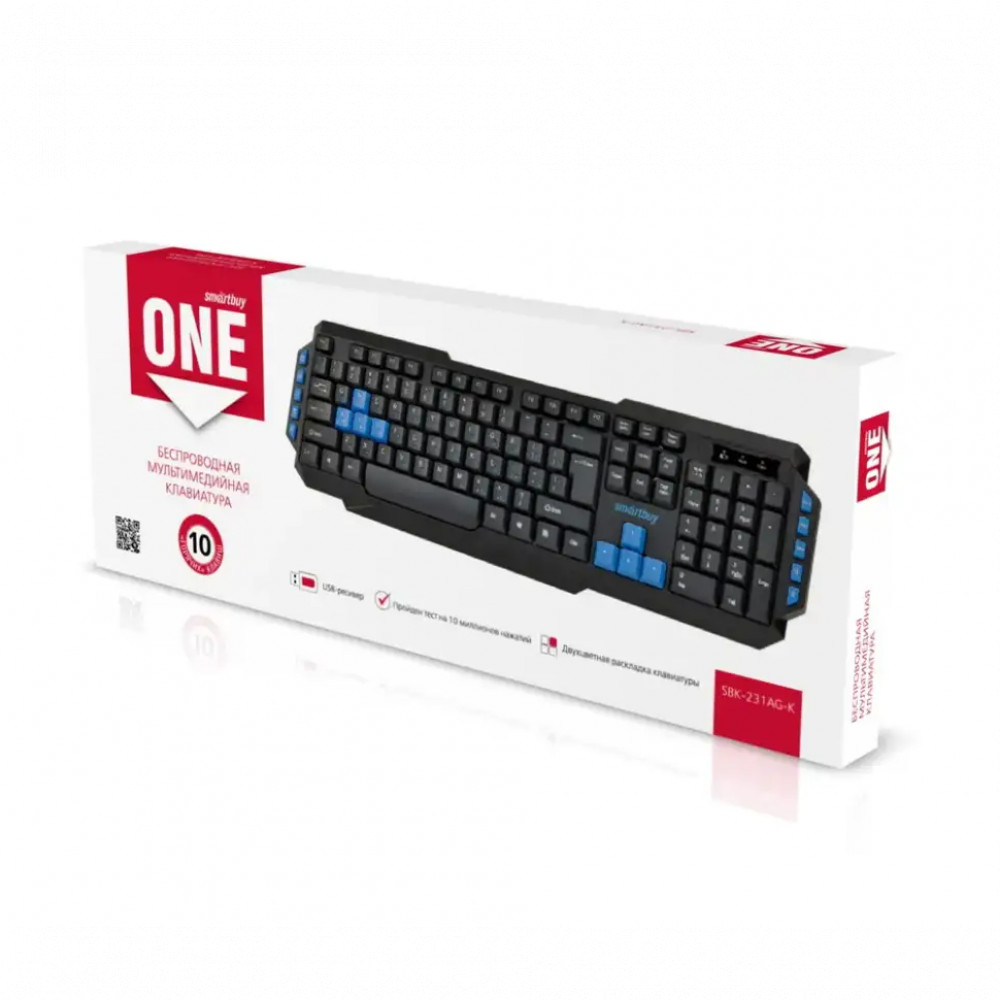 Клавиатура SmartBuy ONE 231 SBK-231AG-K Беспроводная, USB - миниатюра 6