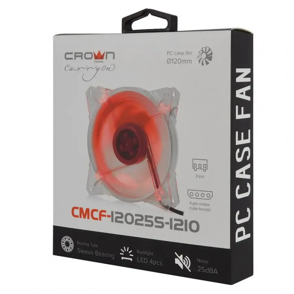 Система охлаждения CROWN FAN for Case CROWN CMCF-12025S-1210 0014089 - миниатюра 5