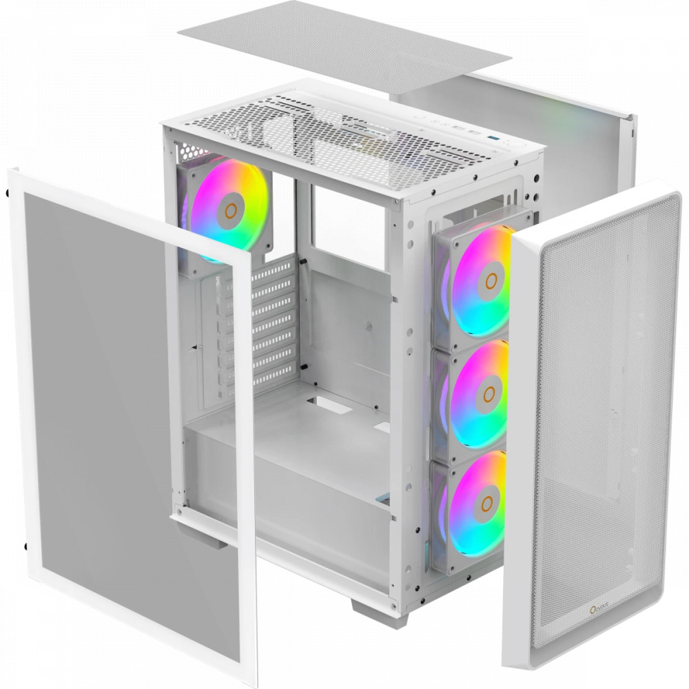 Корпус Ocypus Gamma C60 ARGB White Gamma-C60-WHG400XX-GL Mid-Tower - миниатюра 10