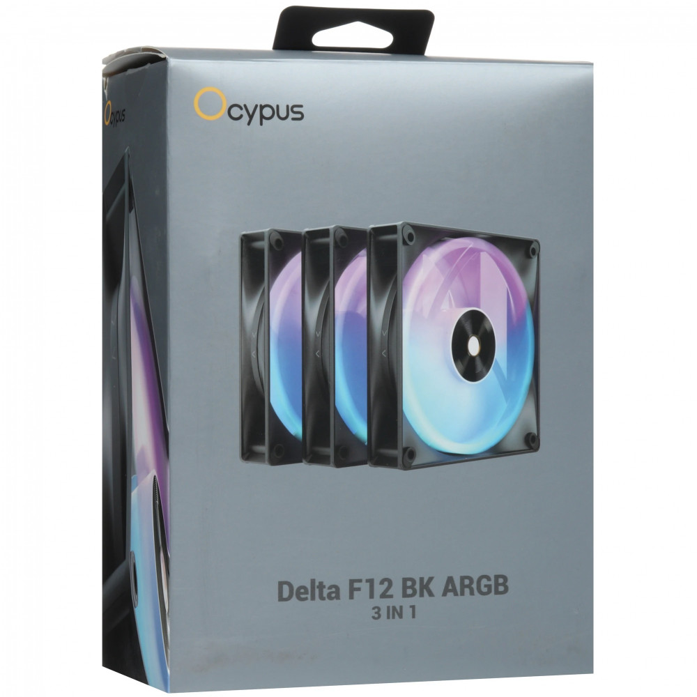 Система охлаждения Ocypus Delta F12 BK ARGB 3-IN-1 Delta-F12-BK3AM00X-GL Для системного блока - миниатюра 8
