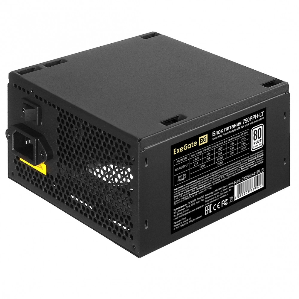 Блок питания ExeGate 750PPH-LT-OEM EX292341RUS-OEM 750 Вт - миниатюра 5