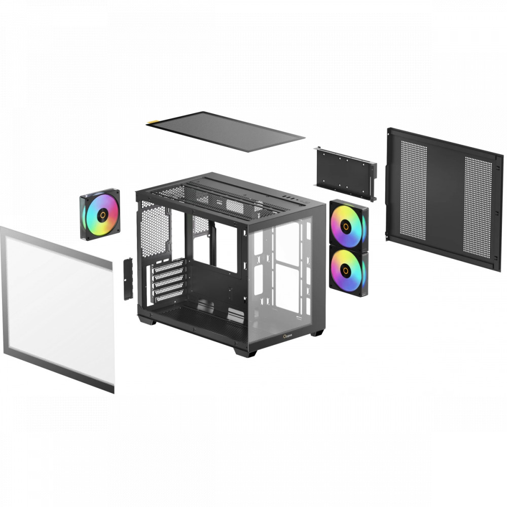 Корпус Ocypus Gamma C54 BK ARGB Gamma-C54-BKD300XX-GL Mini-Tower - миниатюра 10