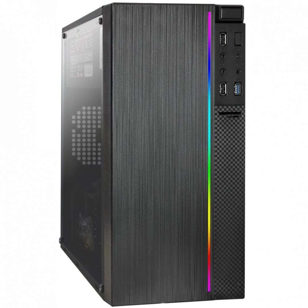 Корпус ExeGate mEVO-9301-EVO800 Black EX296070RUS Mini-Tower - миниатюра 3