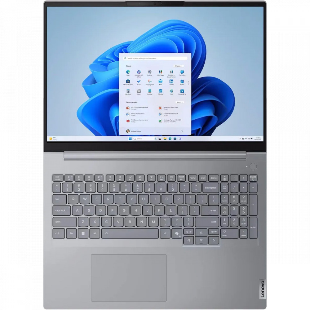 Ноутбук Lenovo ThinkBook 16 G8 IAL 21SK00QGFW 16 ", WUXGA 1920x1200 (16:10), Intel, Core Ultra 5, 8 Гб, 512 ГБ, Intel Arc Graphics - миниатюра 7