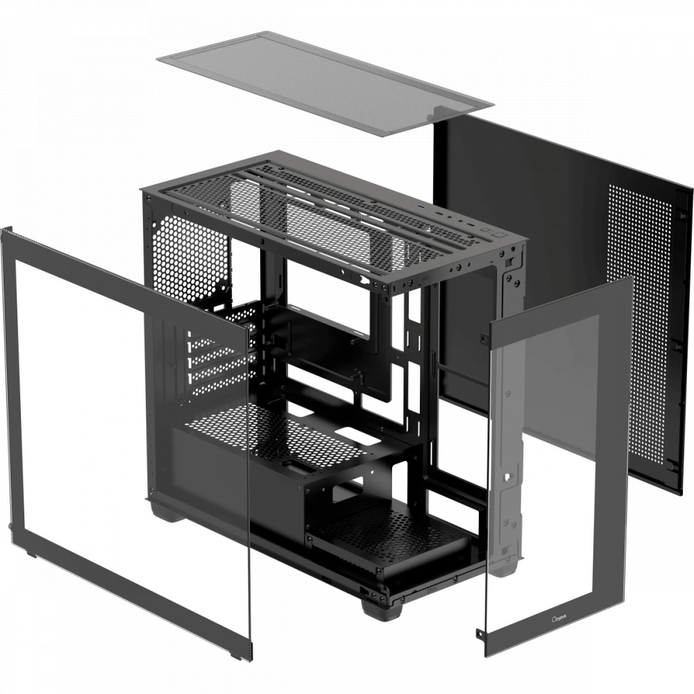 Корпус Ocypus Gamma C52 BK Gamma-C52-BKD000XX-GL Mini-Tower - миниатюра 10