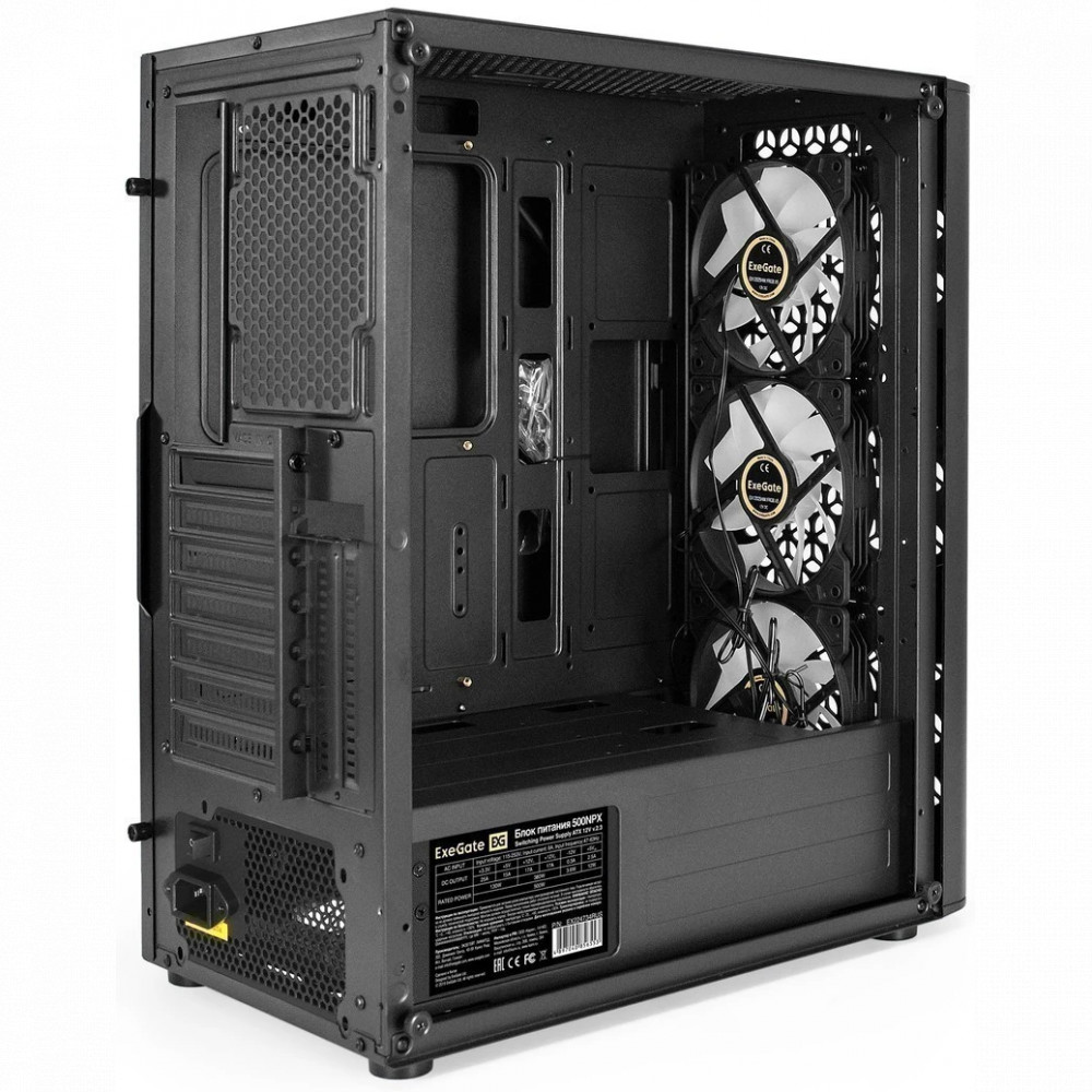 Корпус ExeGate EVO-9202 800W Black EX296077RUS Mid-Tower - миниатюра 9