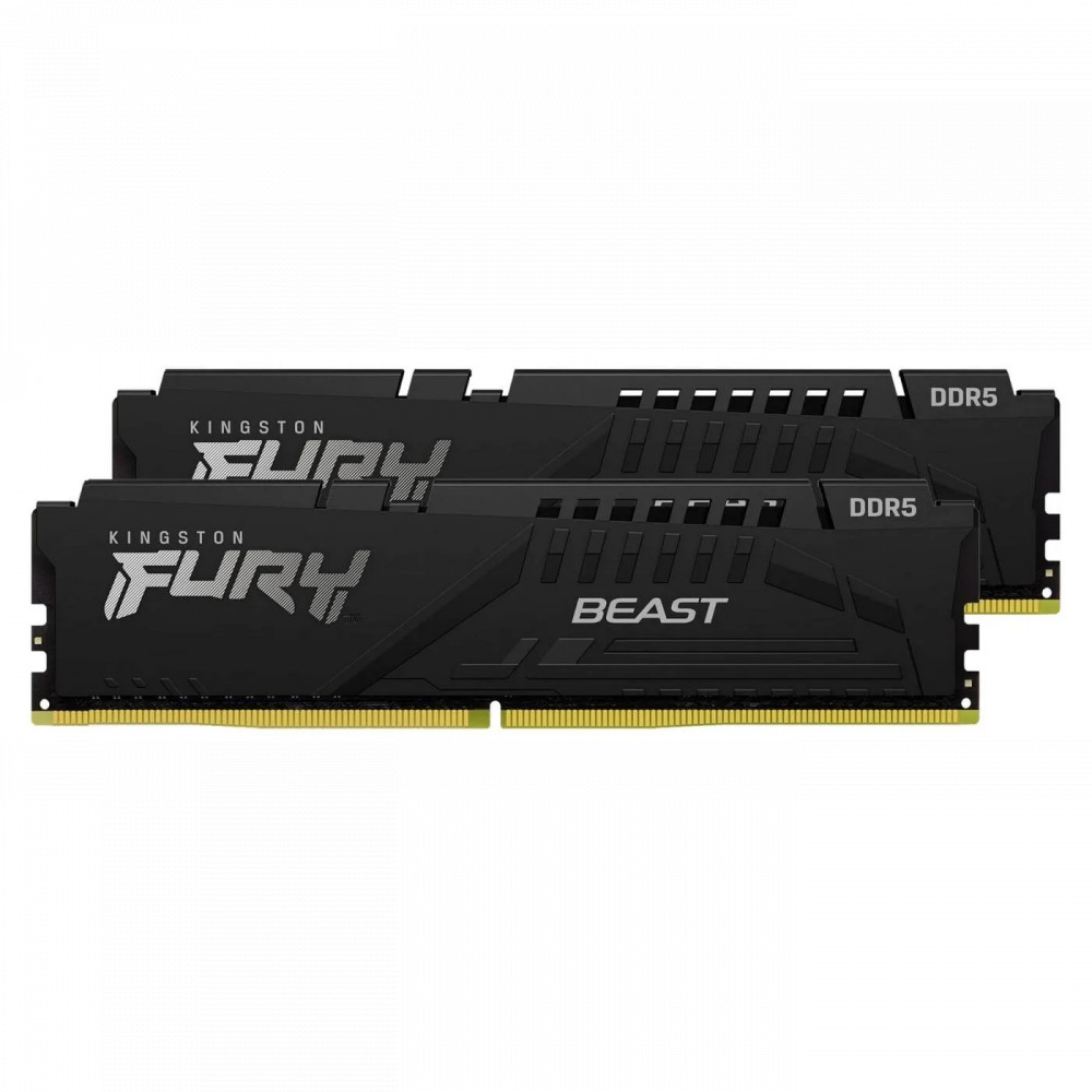 ОЗУ Kingston FURY Beast Black KF564C32BBEK2-32 DIMM, DDR5, 32 Гб (2 х 16 Гб), 6400 МГц - миниатюра 2