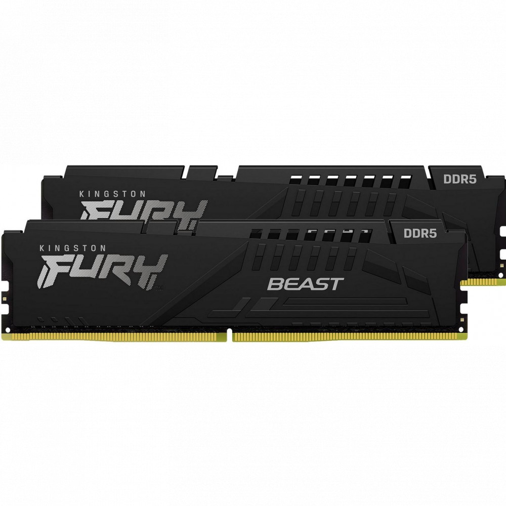 ОЗУ Kingston FURY Beast Black KF560C30BBEK2-16 DIMM, DDR5, 16 Гб (2 х 8 Гб), 6000 МГц - миниатюра 2