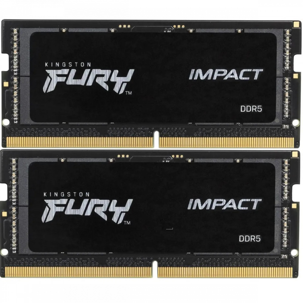 ОЗУ Kingston Fury Impact KF548S38IBK2-64 SO-DIMM, DDR5, 64 Гб, 4800 МГц - миниатюра 2