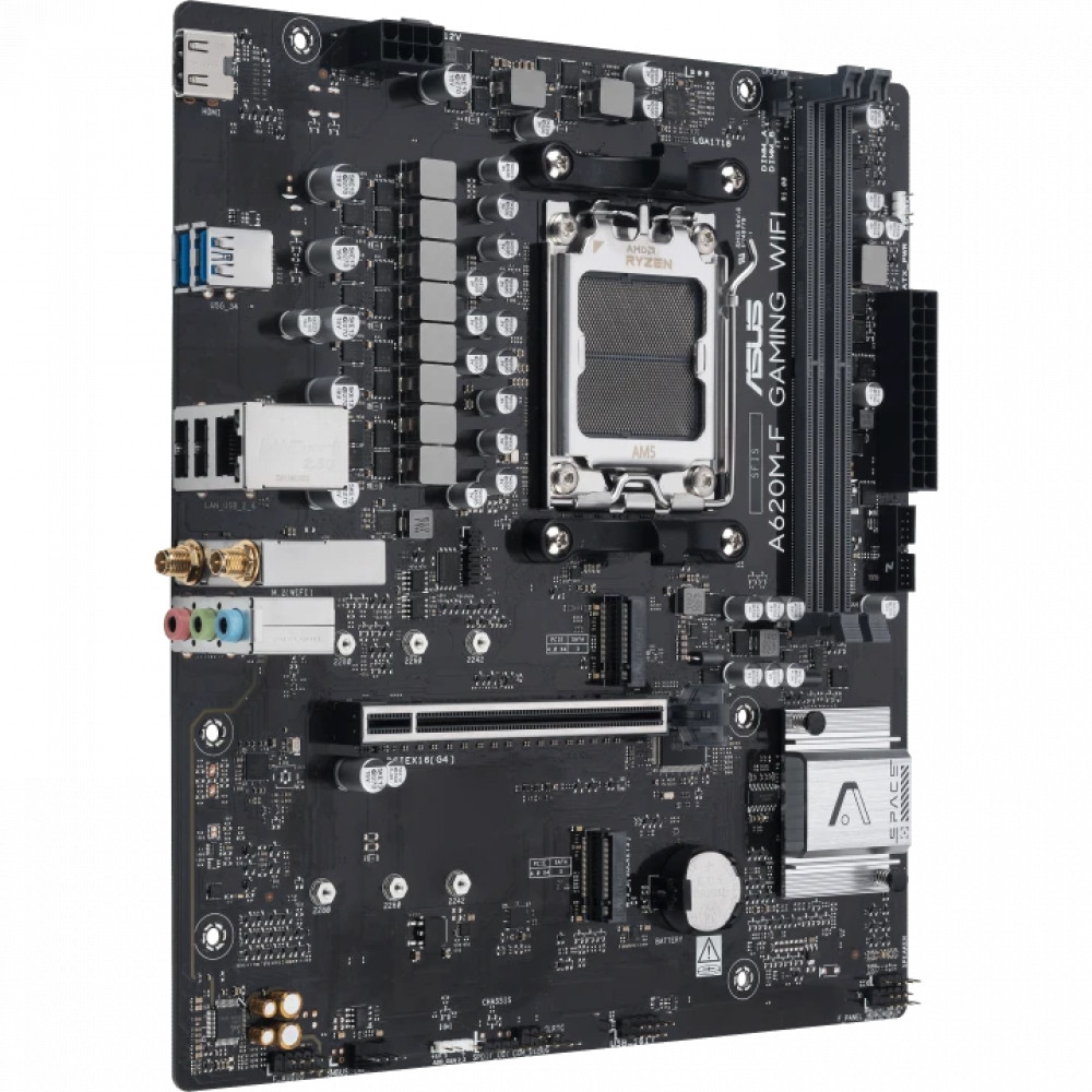 Материнская плата Asus A620M-F GAMING WIFI Micro-ATX, AMD AM5 - миниатюра 7