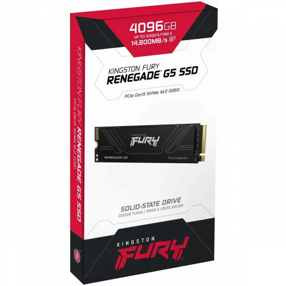 Жесткий диск Kingston Fury Renegade SFYR2S/4T0 SSD (твердотельные), 4 ТБ, M.2, PCIe - миниатюра 6