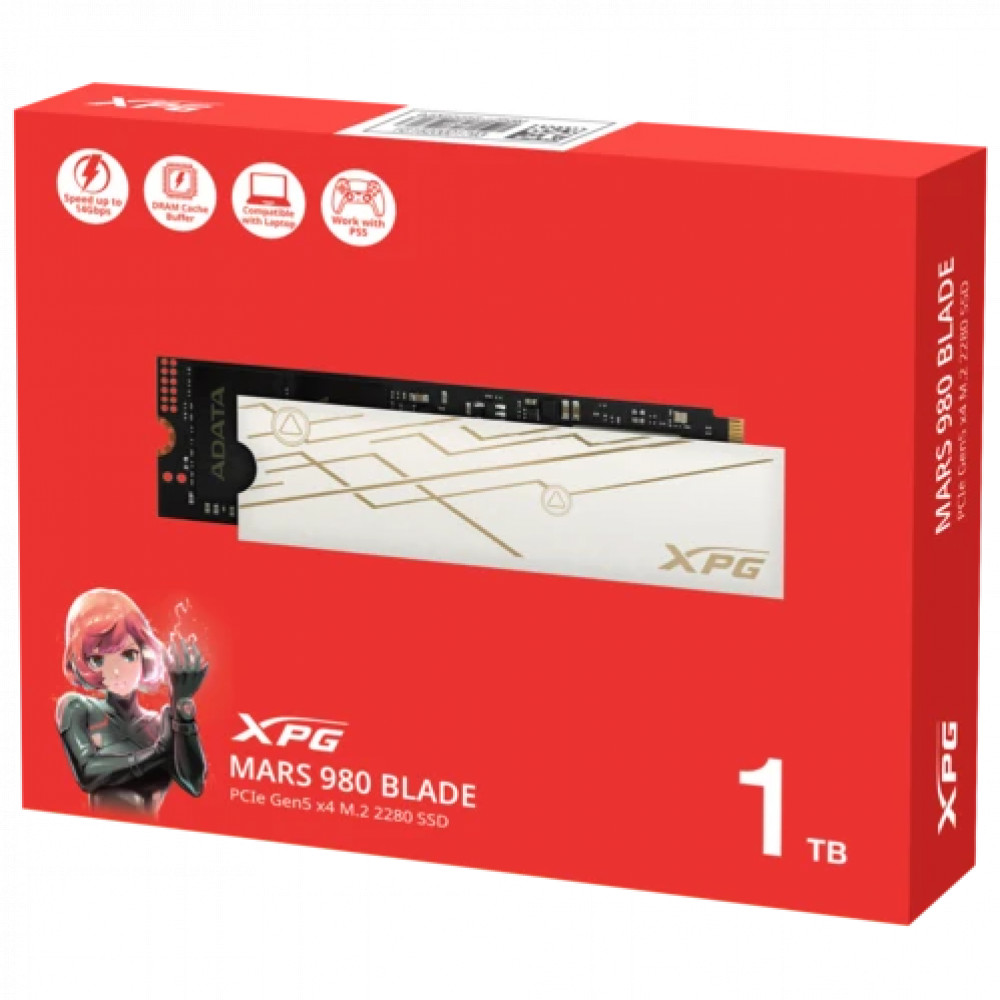 Жесткий диск ADATA XPG MARS 980 BLADE SMAR-980B-1TCS SSD (твердотельные), 1 ТБ, M.2, PCIe - миниатюра 6