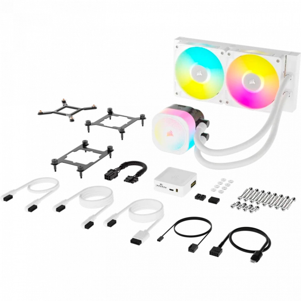 Система охлаждения Corsair iCUE LINK TITAN 240 RX RGB White CW-9061020-WW Для процессора - миниатюра 8