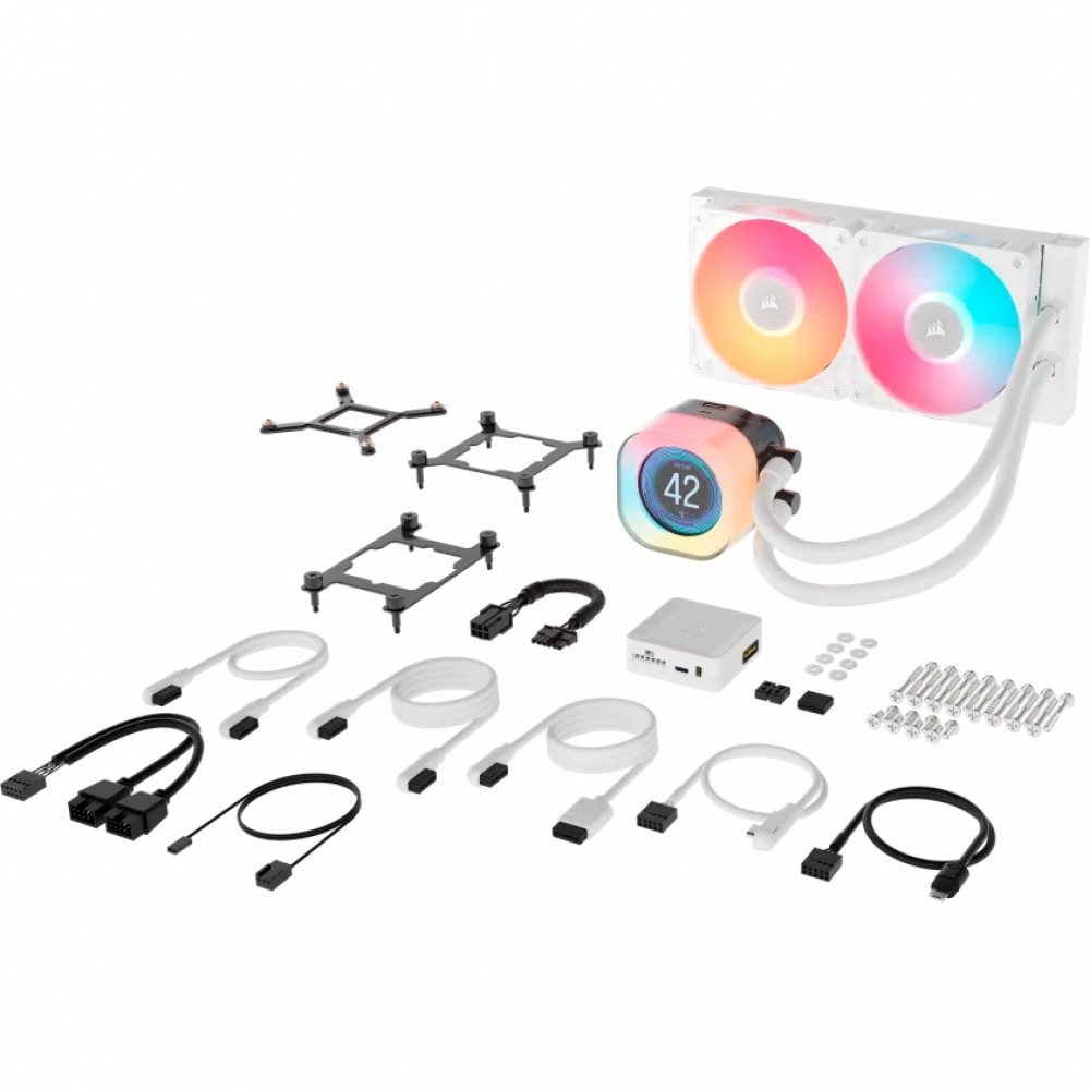 Система охлаждения Corsair iCUE LINK TITAN 240 RX LCD White CW-9061025-WW Для процессора - миниатюра 9