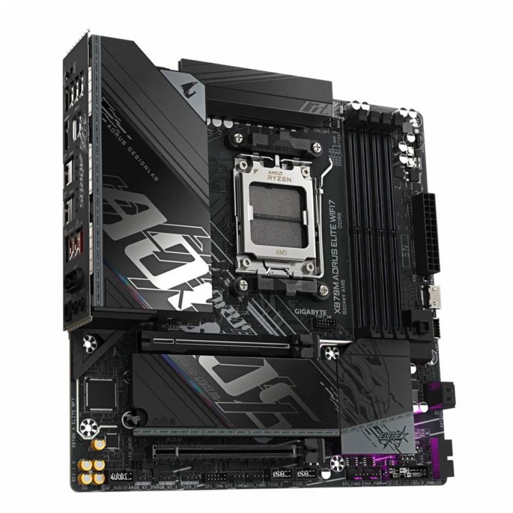 Материнская плата Gigabyte X870M AORUS ELITE WIFI7 X870M A ELITE WF7 Micro-ATX, AMD AM5 - миниатюра 7