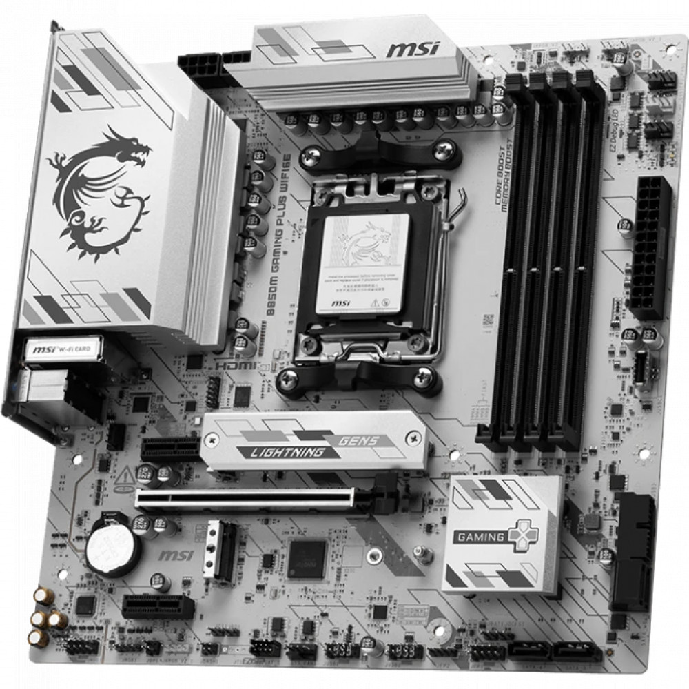 Материнская плата MSI B850M GAMING PLUS WIFI6E Micro-ATX, AMD AM5 - миниатюра 8