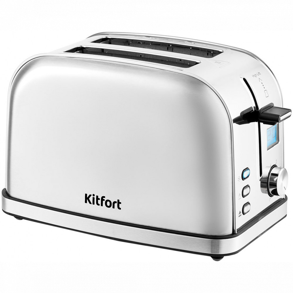 Тостер KITFORT КТ-2036-6 серебристый 950 Вт - миниатюра 2