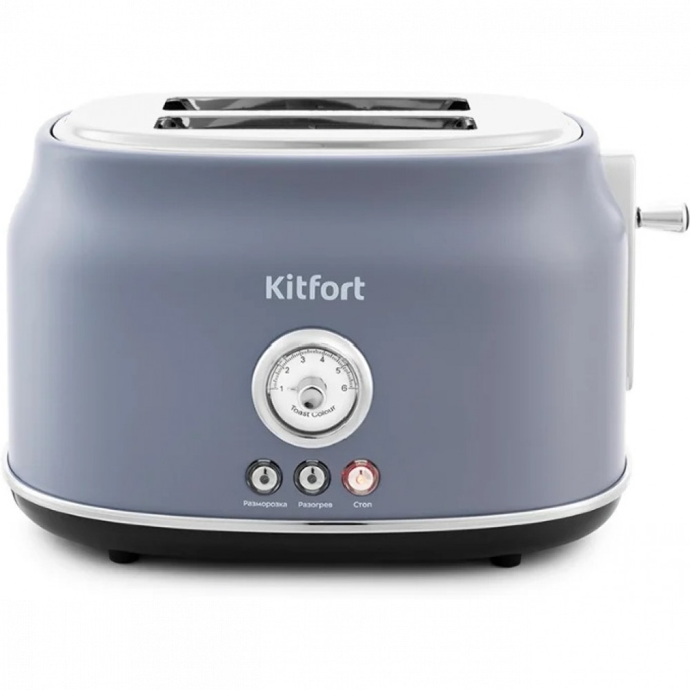 Тостер KITFORT КТ-2038-3 серый 815 Вт - миниатюра 5