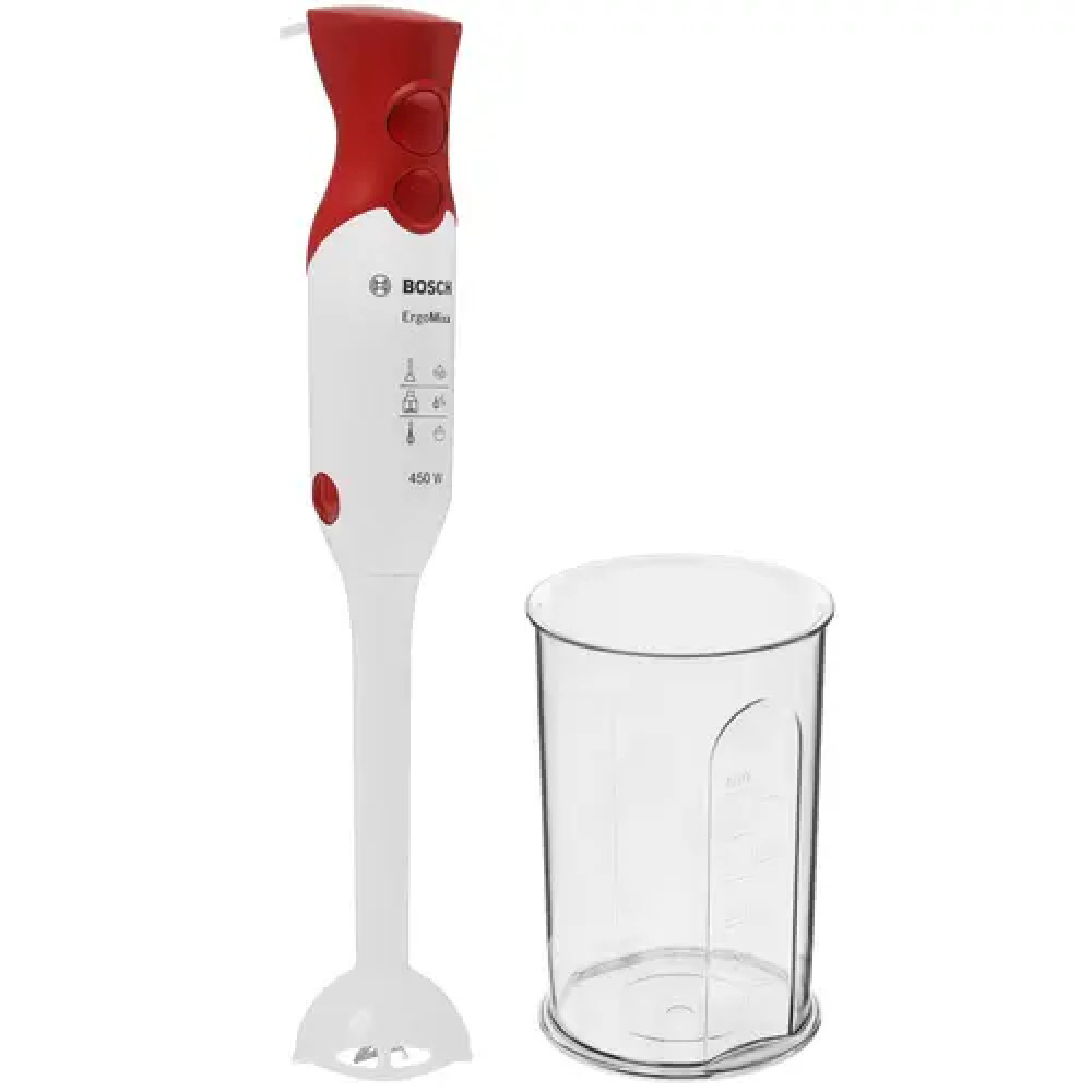Блендер Bosch MSM64010 White/red Погружной, 450 Вт - миниатюра 5