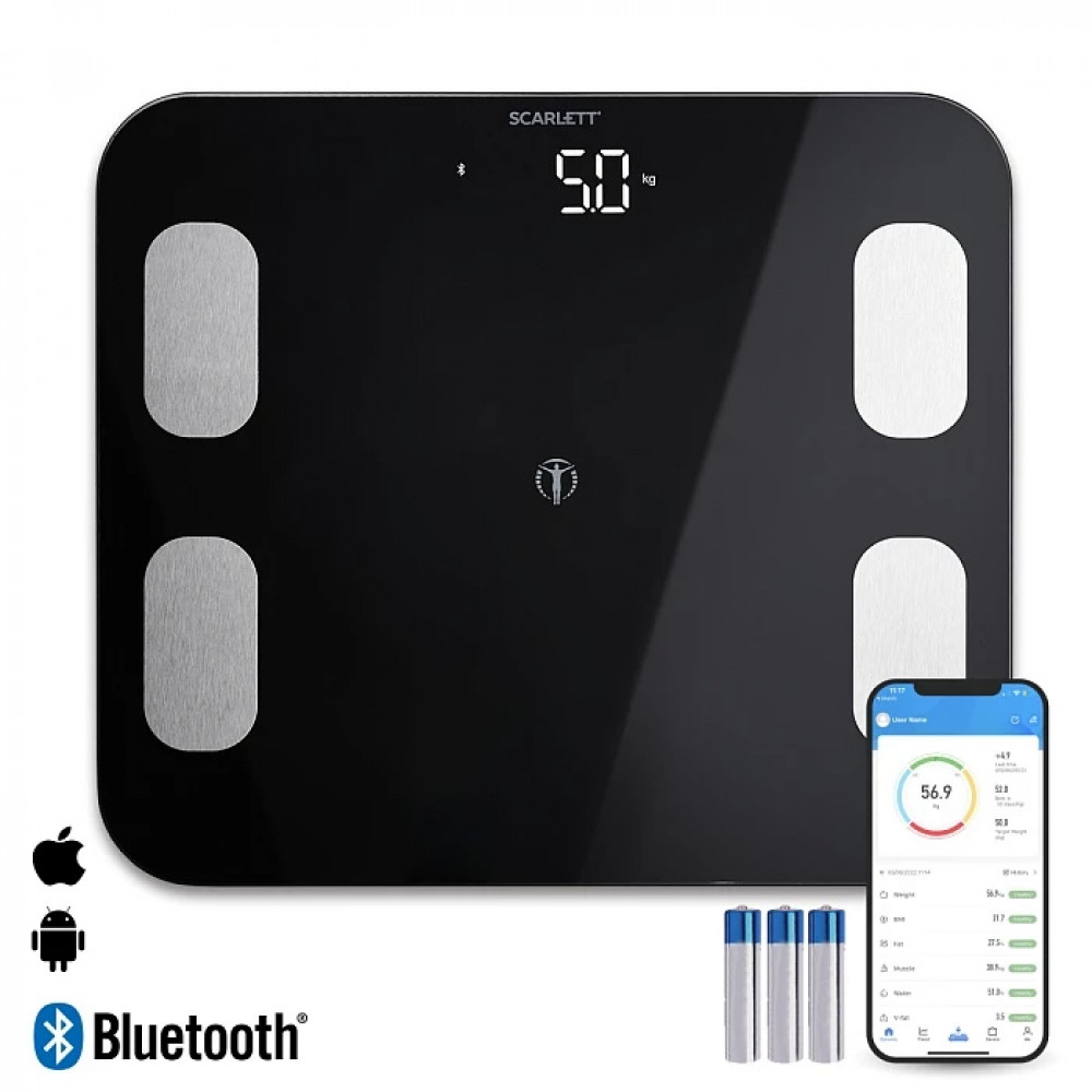 Весы Scarlett SC-BS33ED46 150 кг. - миниатюра 2