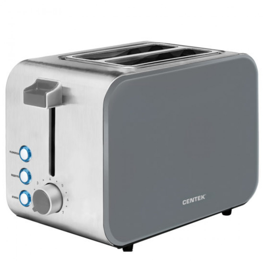 Тостер Centek CT-1422 CT-1422 GRAY 850 Вт - миниатюра 4