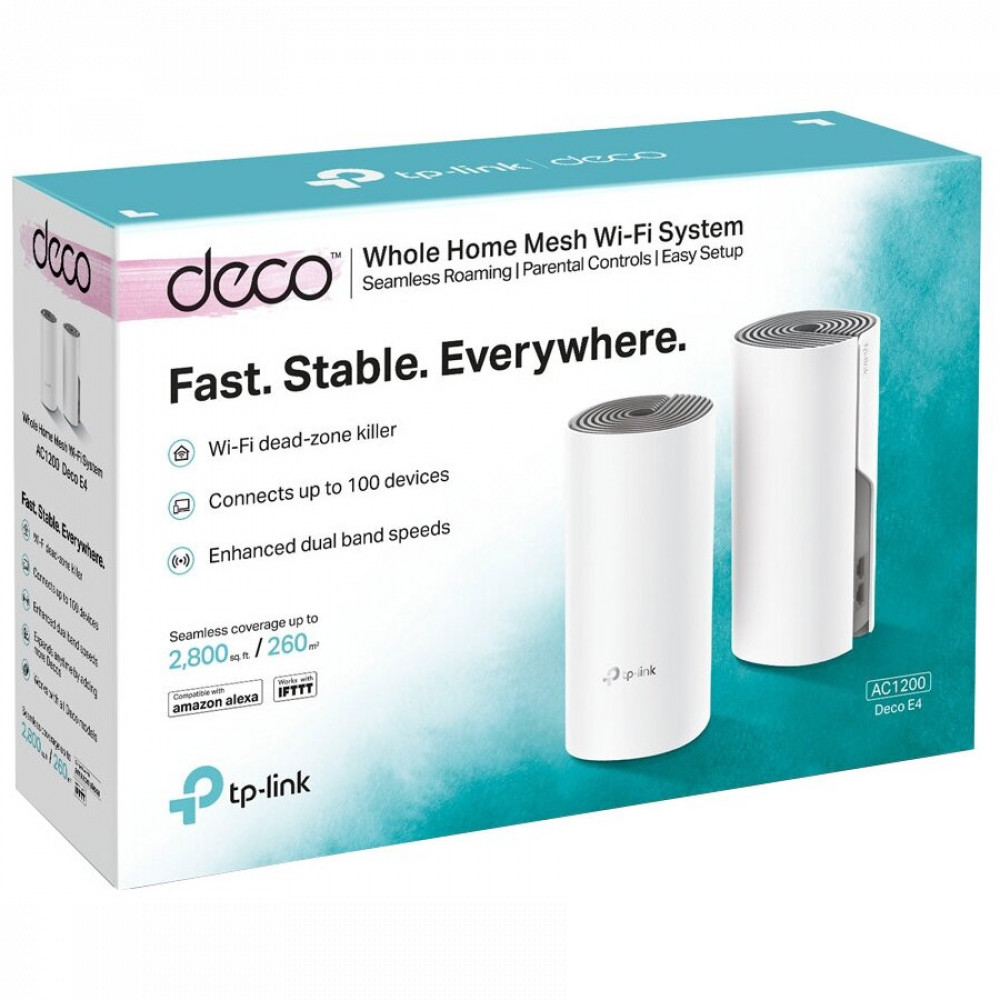 Маршрутизатор для дома TP-Link Deco E4 (2-Pack) DECO E4(2-PACK) - миниатюра 6