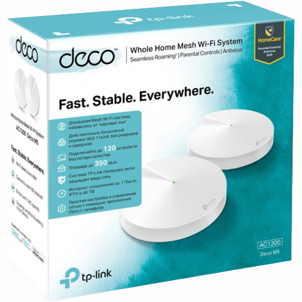 Маршрутизатор для дома TP-Link DECO M5(2-PACK) - миниатюра 8