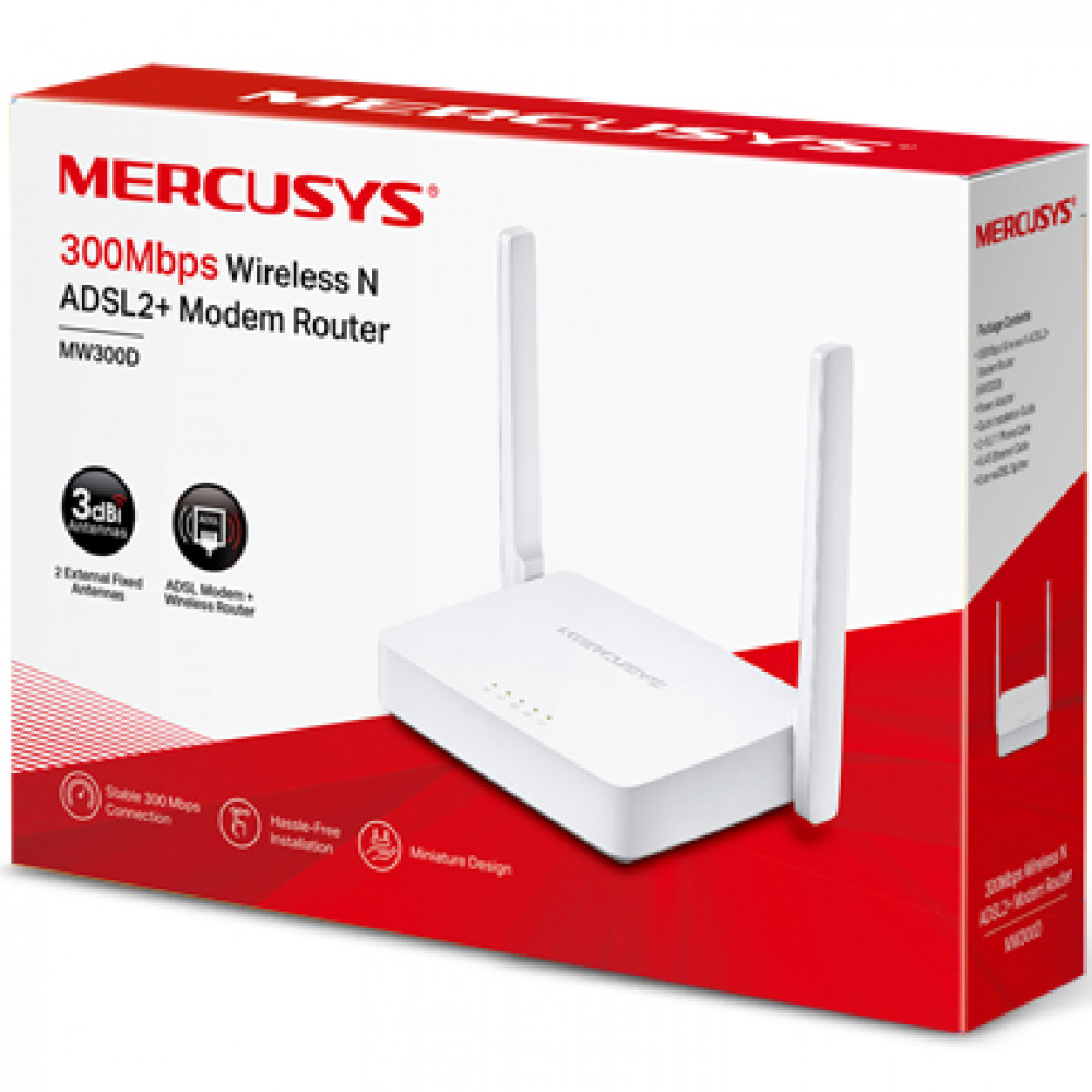 Маршрутизатор для дома Mercusys MW300D - миниатюра 8