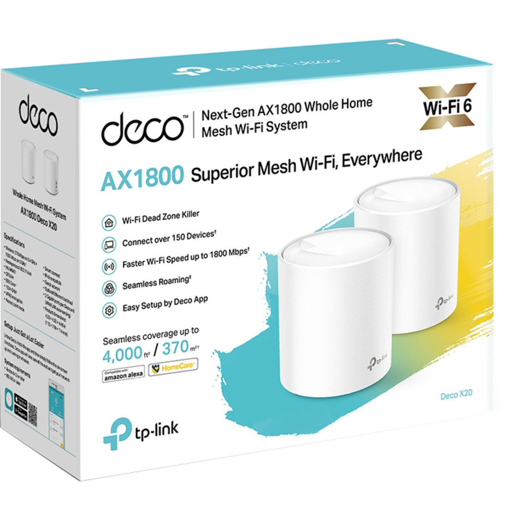 Маршрутизатор для дома TP-Link DECO X20(2-PACK) - миниатюра 6
