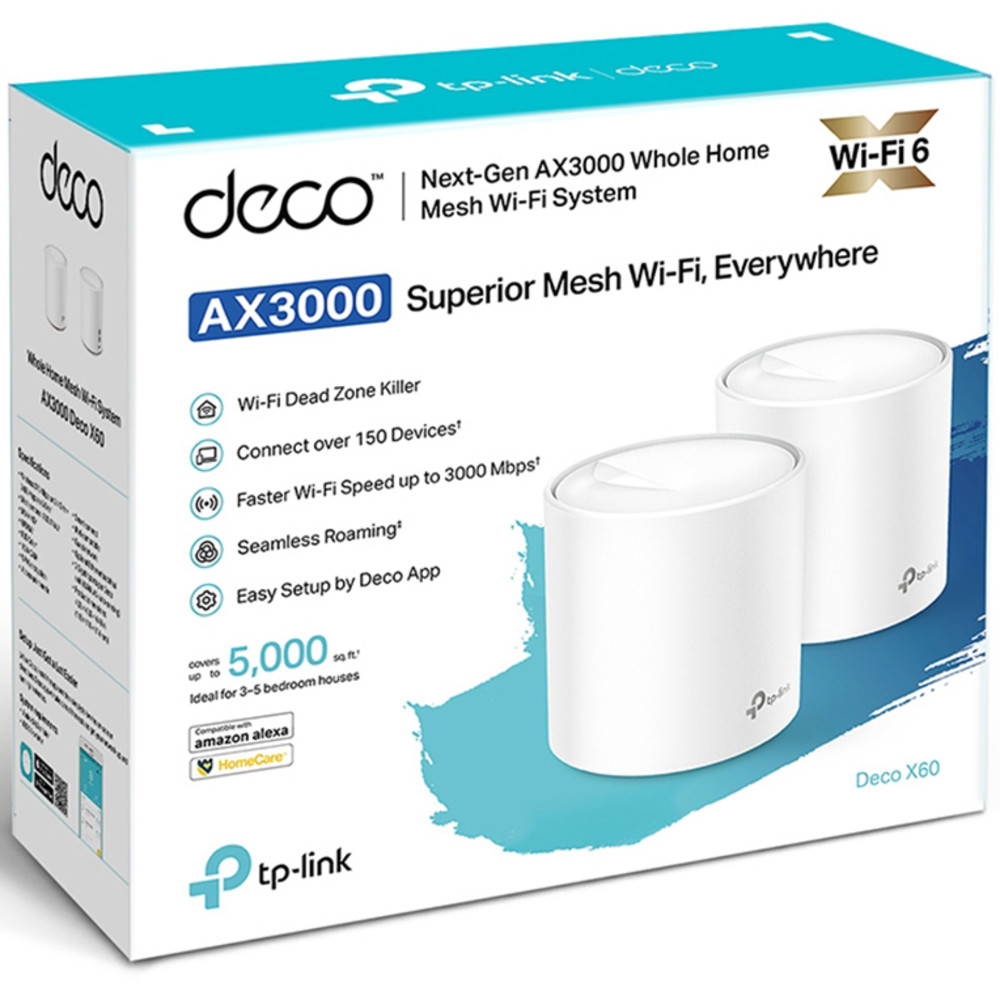 Маршрутизатор для дома TP-Link AX3000 DECO X60(2-PACK) - миниатюра 4