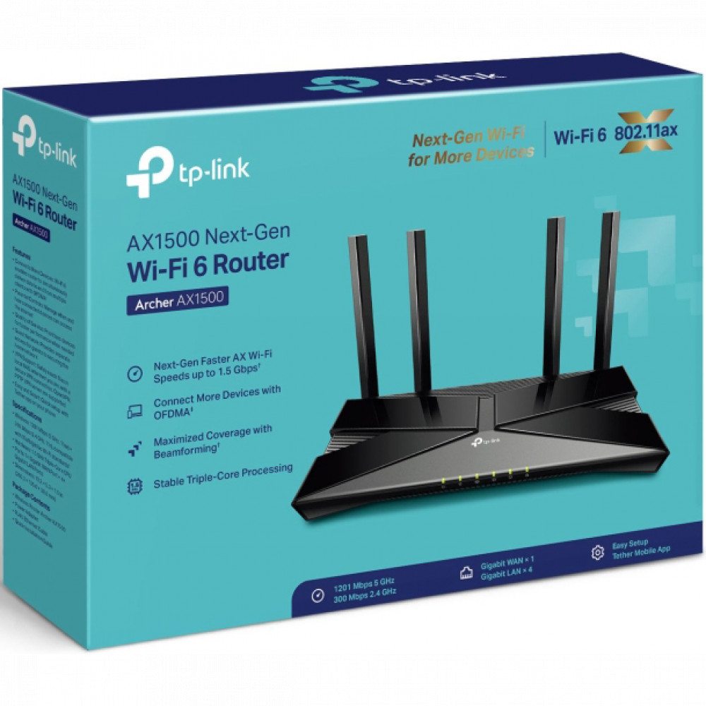 Маршрутизатор для дома TP-Link Archer AX1500 ARCHER AX1500 - миниатюра 8