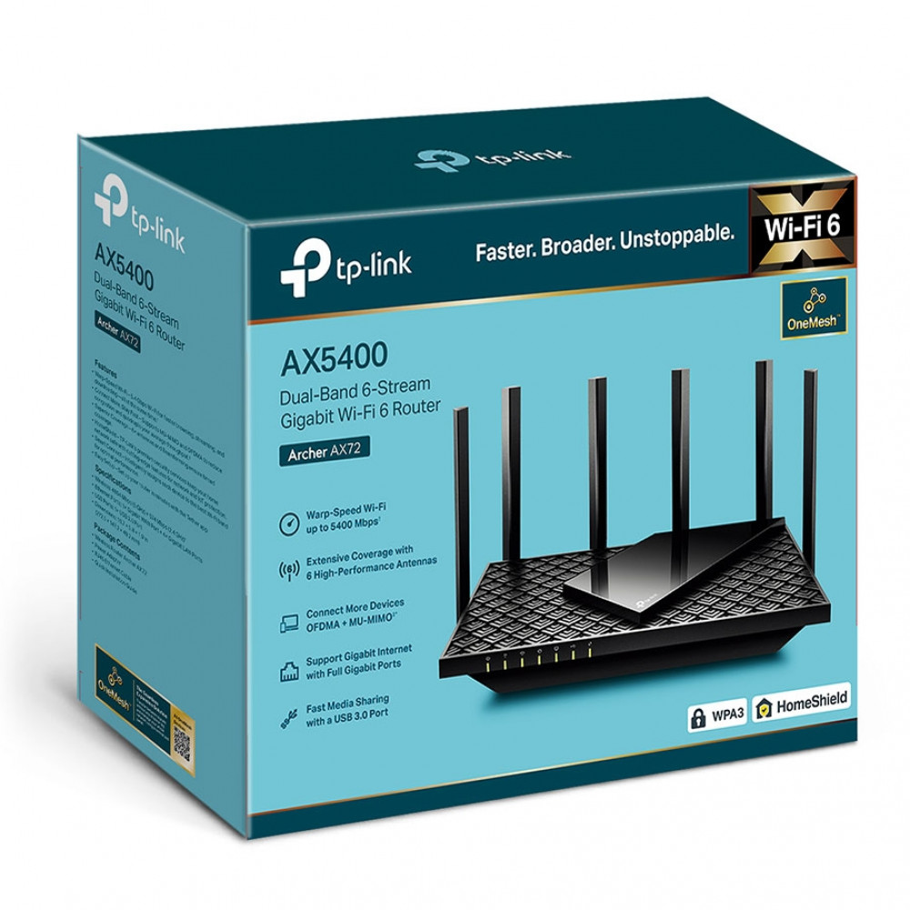 Маршрутизатор для дома TP-Link Archer AX72 - миниатюра 8