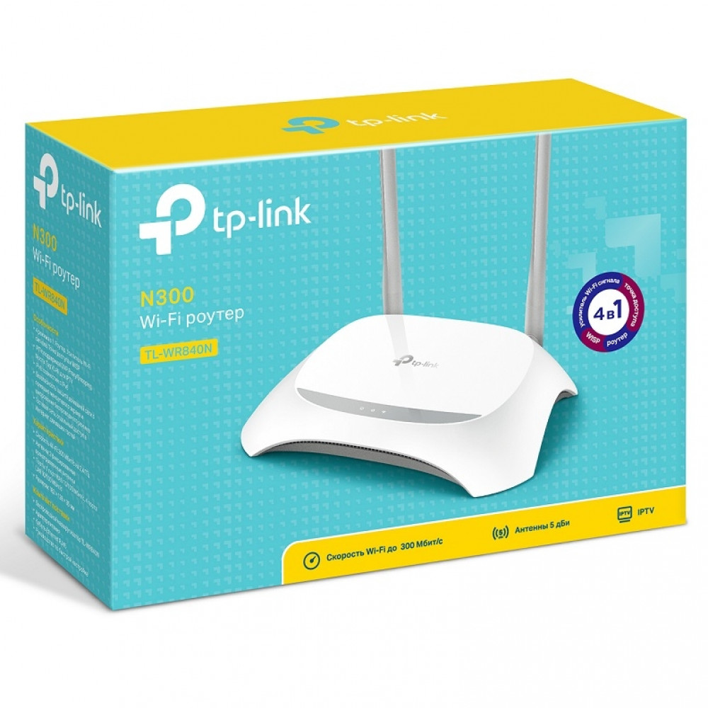Маршрутизатор для дома TP-Link 300M TL-WR840N(RU) - миниатюра 8
