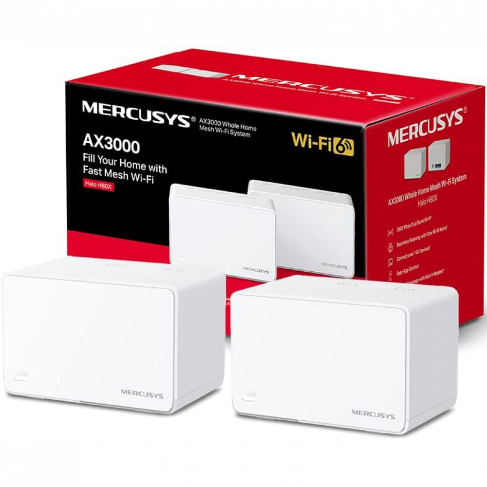 Маршрутизатор для дома Mercusys Halo H80X(2-pack) Halo H80X(2-pack)(EU) - миниатюра 4