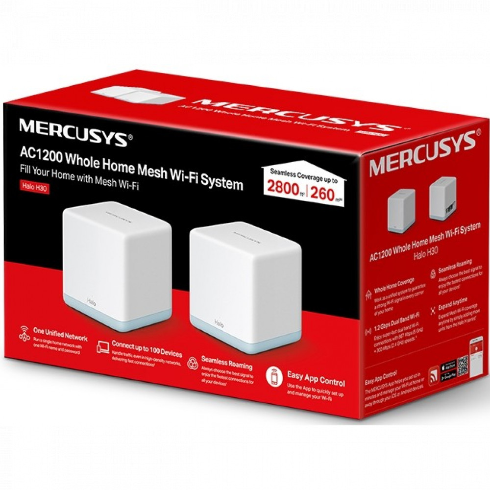 Маршрутизатор для дома Mercusys Halo H30 (2-pack) Halo H30(2-pack) - миниатюра 6