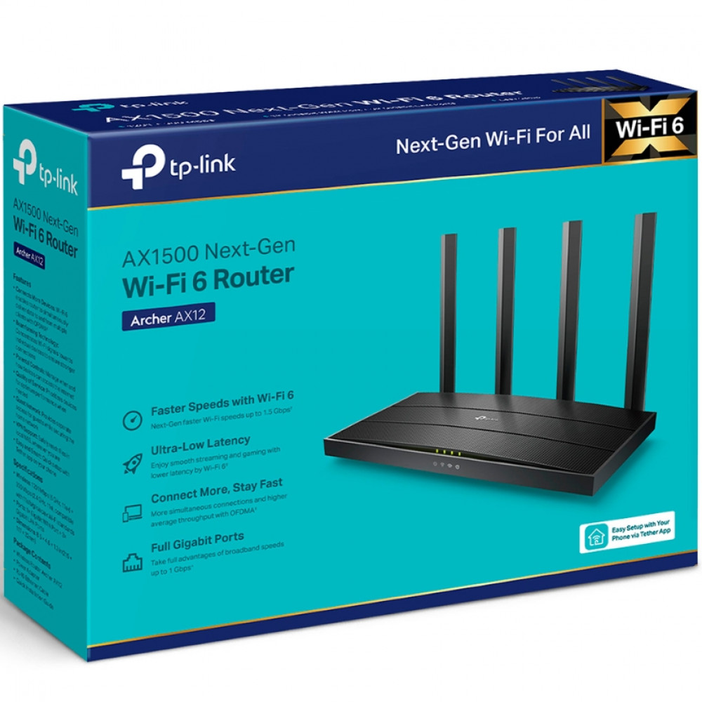 Маршрутизатор для дома TP-Link Archer AX12 - миниатюра 6