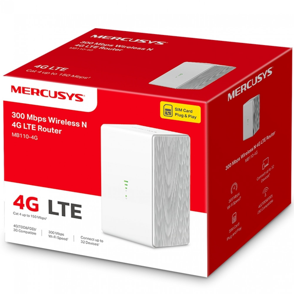 Маршрутизатор для дома Mercusys MB110-4G - миниатюра 6