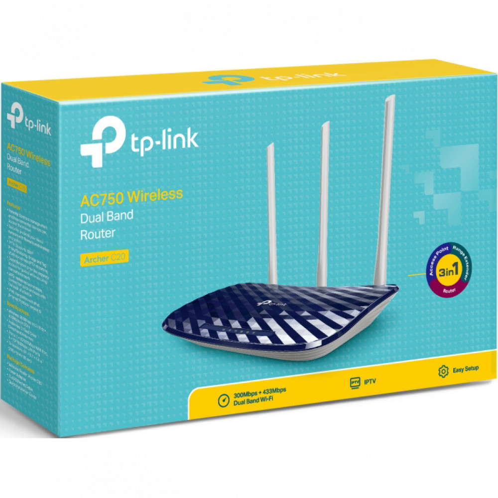Маршрутизатор для дома TP-Link Archer C20 Archer C20(RU) - миниатюра 8