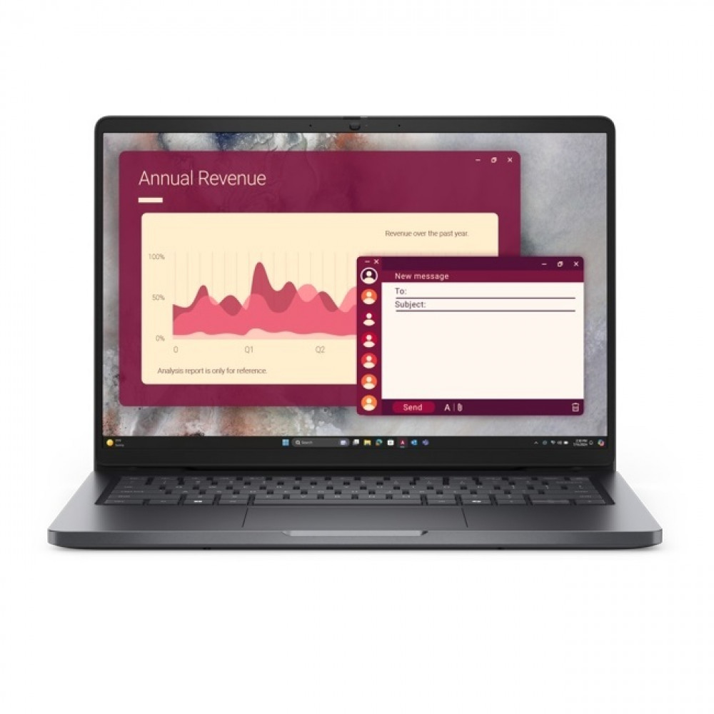 Ноутбук Dell Pro 14 PC14250 210-BQHF 14 ", WUXGA 1920x1200 (16:10), Intel, Core Ultra 7, 16 Гб, 1 ТБ, Intel Graphics, Windows 11 Pro - миниатюра 6