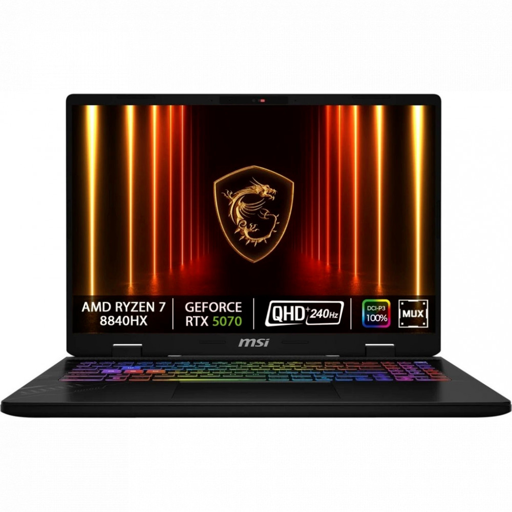 Ноутбук MSI Crosshair A16 HX D8WGKG-078XRU 9S7-15PL21-078 16 ", WQXGA 2560x1600 (16:10), AMD, Ryzen 7, 32 Гб, 1 ТБ, nVidia GeForce RTX 5070 - миниатюра 7