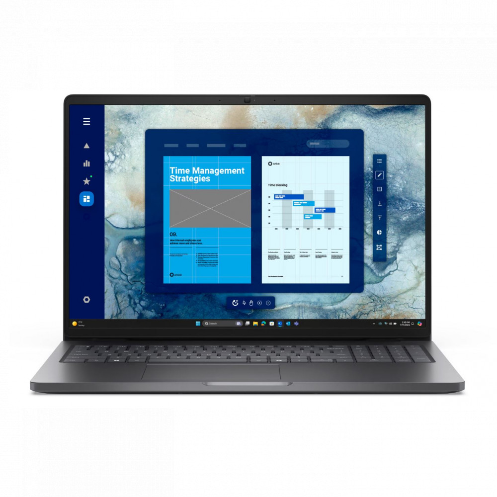 Ноутбук Dell Pro 16 PC16250 BTO118_PC16250_EMEA_210-BQHB 16 ", WUXGA 1920x1200 (16:10), Intel, Core Ultra 7, 16 Гб, 1 ТБ, Intel Graphics, Windows 11 Pro - миниатюра 6