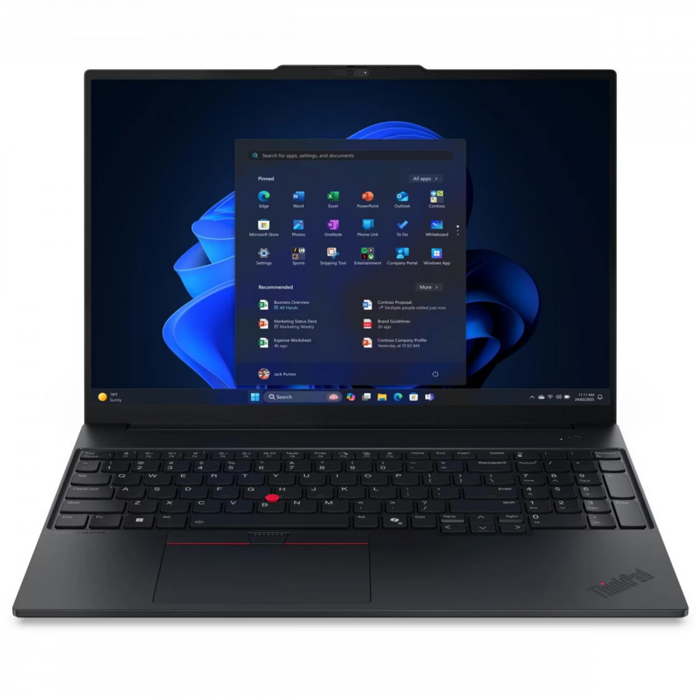 Ноутбук Lenovo ThinkPad E16 Gen 3 21SSS27D00 16 ", WUXGA 1920x1200 (16:10), Intel, Core Ultra 5, 16 Гб, 512 ГБ, Intel Graphics - миниатюра 7
