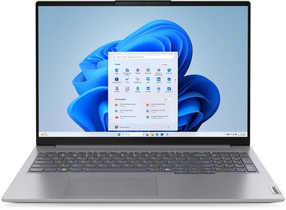 Ноутбук Lenovo ThinkBook 16 G7 ARP 21MW009QSA 16 ", WUXGA 1920x1200 (16:10), AMD, Ryzen 7, 16 Гб, 512 ГБ, AMD Radeon 680M - миниатюра 6