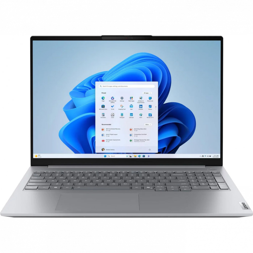 Ноутбук Lenovo ThinkBook 16 G8 IAL 21SK007VFW 16 ", WUXGA 1920x1200 (16:10), Intel, Core Ultra 5, 16 Гб, 512 ГБ, Intel Graphics - миниатюра 7
