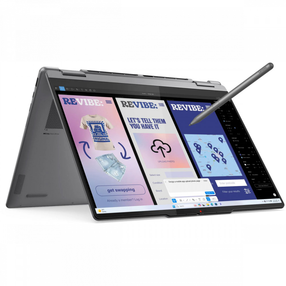Ноутбук Lenovo Yoga 7 2-in-1 14IML9 Storm Grey 83JQ00BLUE 14 ", WQXGA+ 2880x1800 (16:10), Intel, Core Ultra 7, 16 Гб, 512 ГБ, Intel Arc Graphics, Windows 11 Home - миниатюра 6