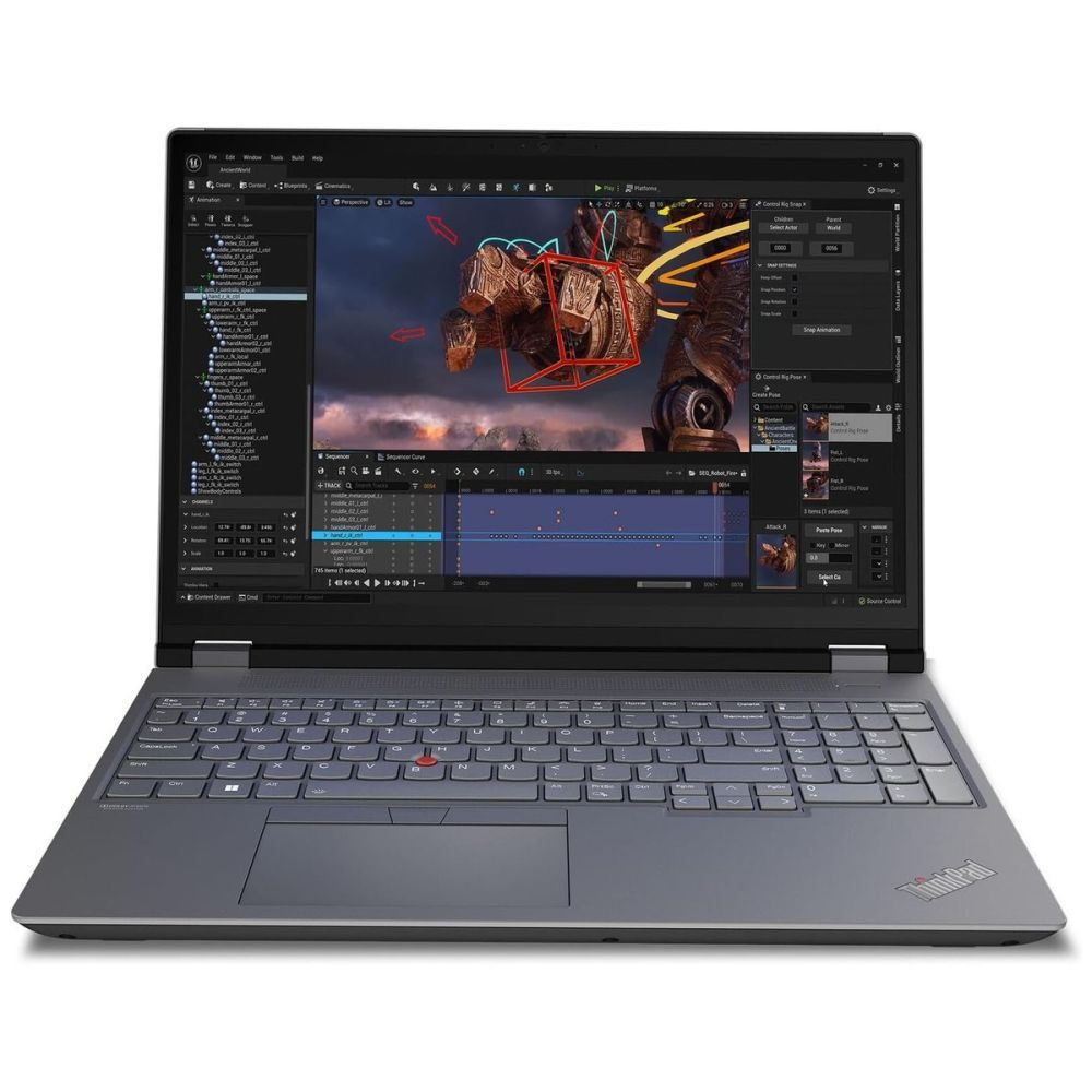 Ноутбук Lenovo ThinkPad P16 G2 21FBA0R7CD 16 ", WUXGA 1920x1200 (16:10), Intel, Core i7, 16 Гб, 512 ГБ, Intel UHD Graphics, Windows 11 Pro - миниатюра 6