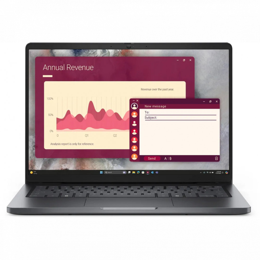 Ноутбук Dell Pro 14 PRO14-7315 14 ", WUXGA 1920x1200 (16:10), Intel, Core Ultra 7, 32 Гб, 1 ТБ, Intel Graphics, Linux - миниатюра 7